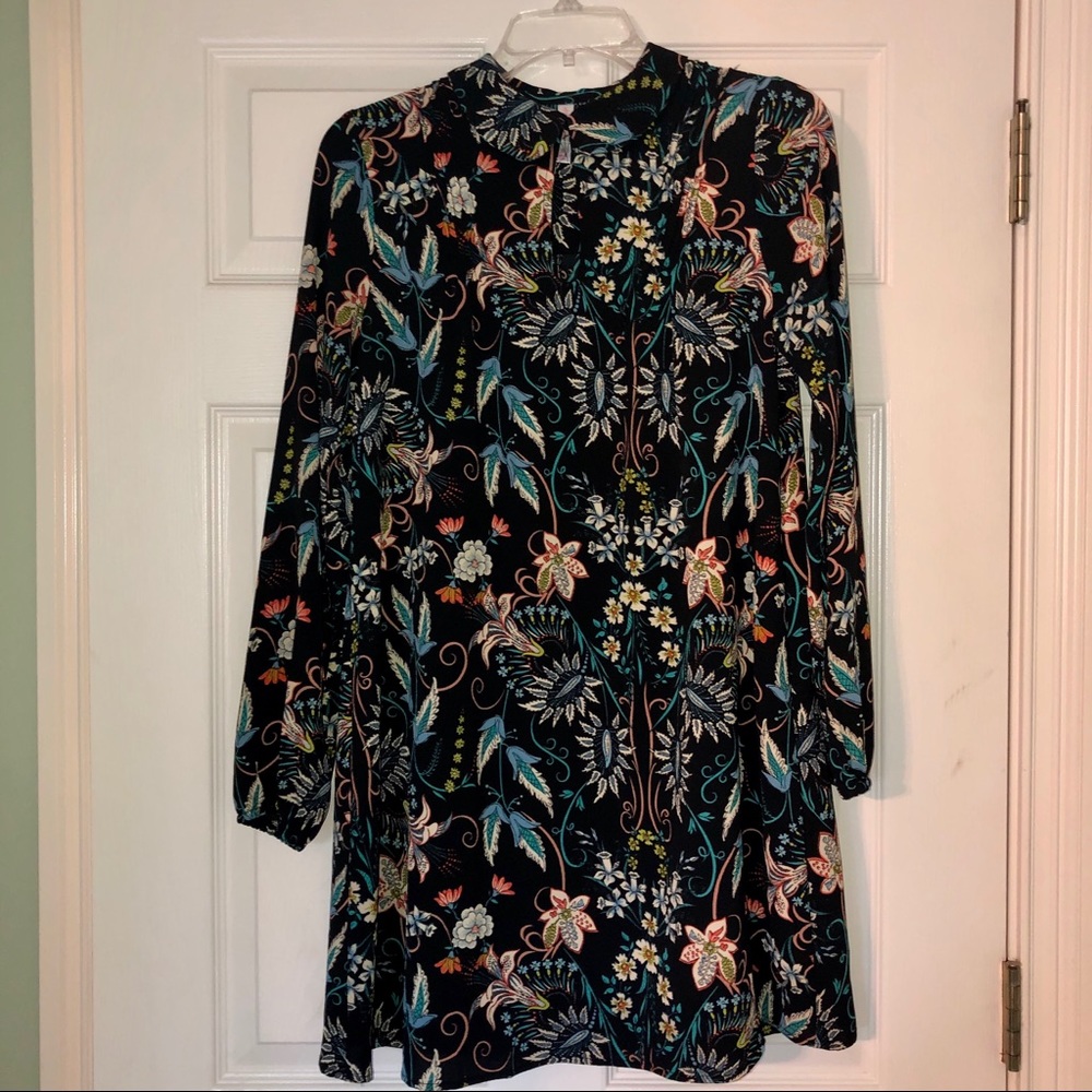 Cute floral dress with black slip underneath
